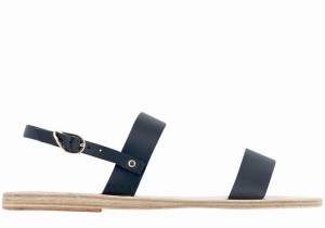 Ancient Greek Sandals Clio Women Back-Strap Sandals Dark Blue | NGM8934NA