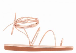 Ancient Greek Sandals Du Women Toe-Post Sandals Rose Gold | OYL2691DV