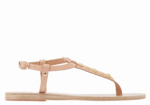 Ancient Greek Sandals Lito Bee Women Back-Strap Sandals Beige | VUG635MC