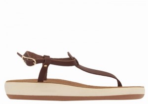 Ancient Greek Sandals Lito Comfort Women Back-Strap Sandals Coffee | IBY1888XM