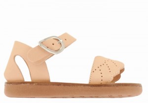 Ancient Greek Sandals Little Andromeda Soft Kids' Casual Sandals Beige | HKS6867KG