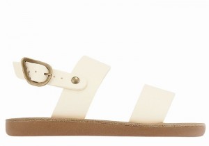 Ancient Greek Sandals Little Clio Soft Kids' Casual Sandals White | RSU6369FF