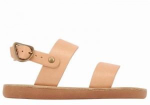 Ancient Greek Sandals Little Clio Soft Kids' Casual Sandals Beige | GKQ8615XR