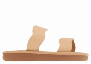 Ancient Greek Sandals Little Kastos Soft Kids' Slide Sandals Beige | RHE9652FT