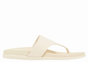 Ancient Greek Sandals Mera Footbed Women Flip Flops White | HDF1417KA