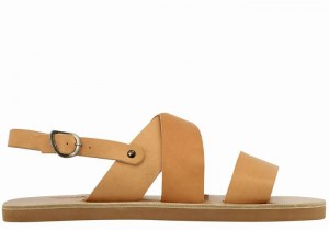 Ancient Greek Sandals Miltos Men Casual Sandals Beige | PIM4068GP