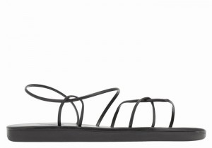 Ancient Greek Sandals Proorismos Women Back-Strap Sandals Black | LJZ8719CT