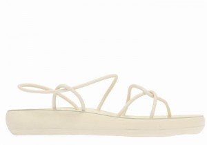 Ancient Greek Sandals Taxidi Comfort Women Back-Strap Sandals White | EQX712JV