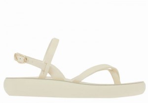 Ancient Greek Sandals Tereza Comfort Women Back-Strap Sandals White | BEZ999WO