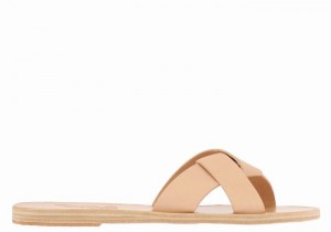 Ancient Greek Sandals Whitney Women Slide Sandals Beige | SSZ2164ST