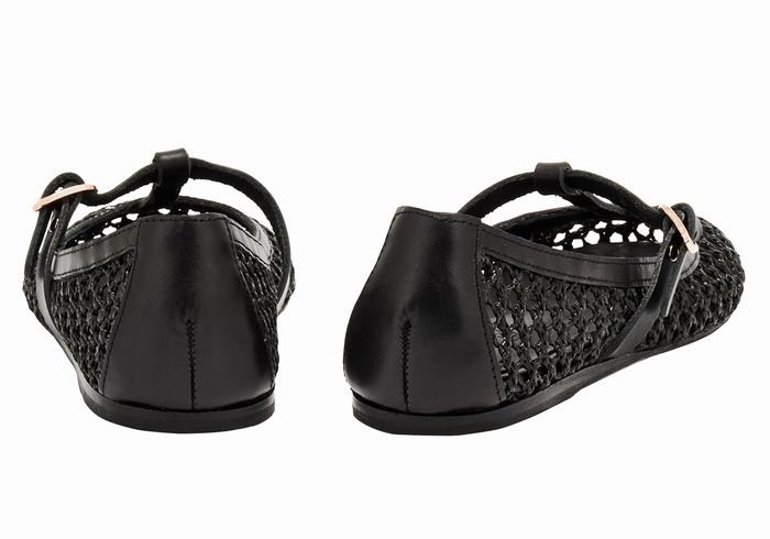 Ancient Greek Sandals Aerati Women Ballerina Black | NXK5857UZ