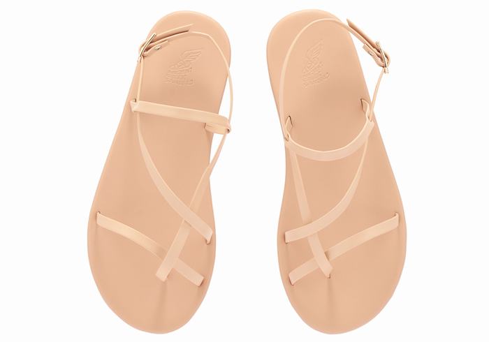 Ancient Greek Sandals Alethea Women Back-Strap Sandals Beige | UYM2713RS