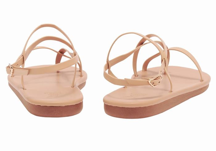 Ancient Greek Sandals Alethea Women Back-Strap Sandals Beige | UYM2713RS