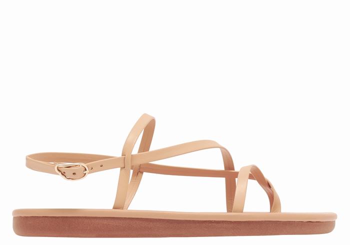 Ancient Greek Sandals Alethea Women Back-Strap Sandals Beige | UYM2713RS