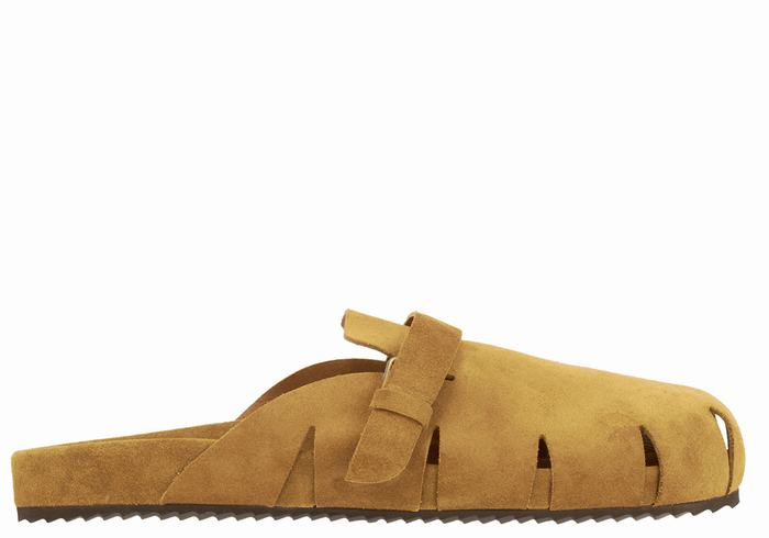 Ancient Greek Sandals Atlas Men Slippers Brown | GPV2429DF