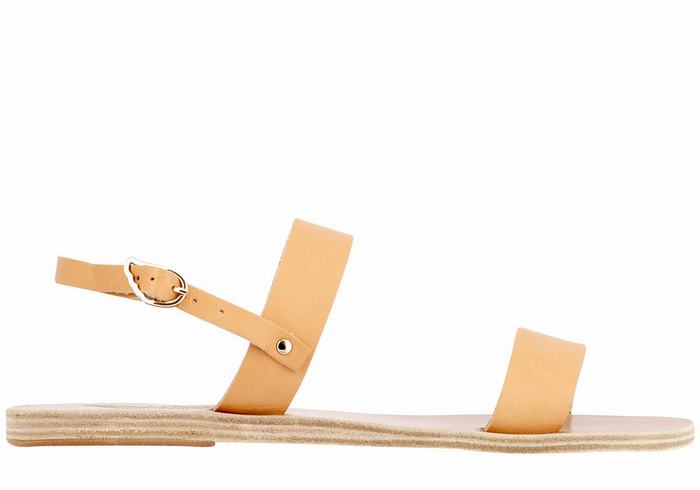 Ancient Greek Sandals Clio Women Back-Strap Sandals Beige | LKJ5125YP