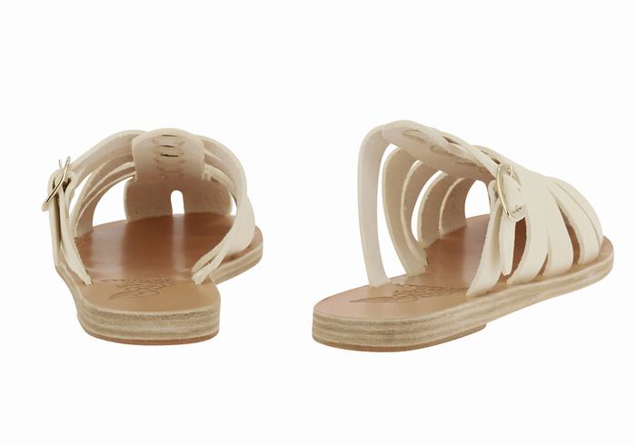 Ancient Greek Sandals Cosmia Women Fisherman Sandals White | JLM8788OZ