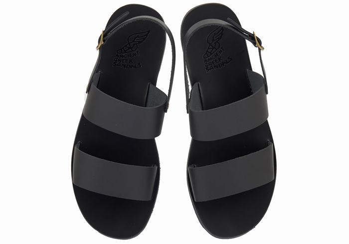 Ancient Greek Sandals Dinatos Men Casual Sandals Black | UAQ6014DB