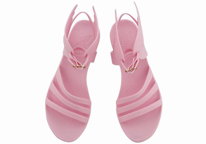 Ancient Greek Sandals Ikaria Women Ankle Strap Sandals Pink | QAU2955DJ