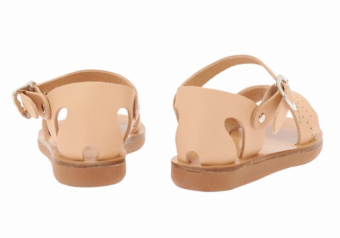 Ancient Greek Sandals Little Andromeda Soft Kids' Casual Sandals Beige | HKS6867KG