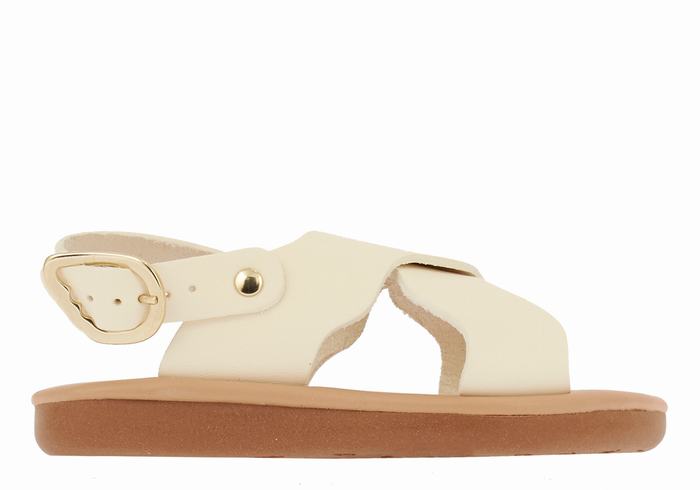 Ancient Greek Sandals Little Atokos Soft Kids\' Casual Sandals White | BBC4249UD