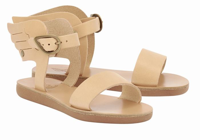 Ancient Greek Sandals Little Ikaria Soft Kids' Casual Sandals Beige | RXS23100JL