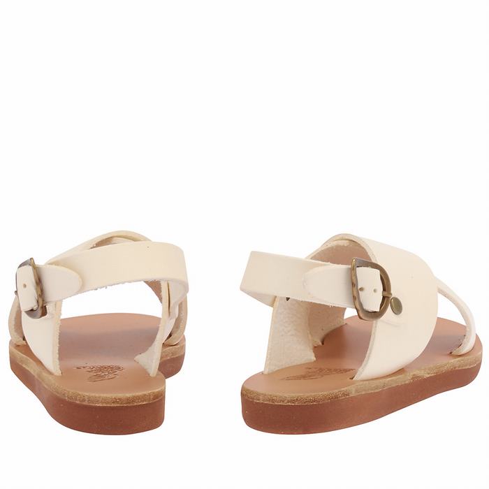 Ancient Greek Sandals Little Maria Soft Kids' Casual Sandals White | GXP9753AQ