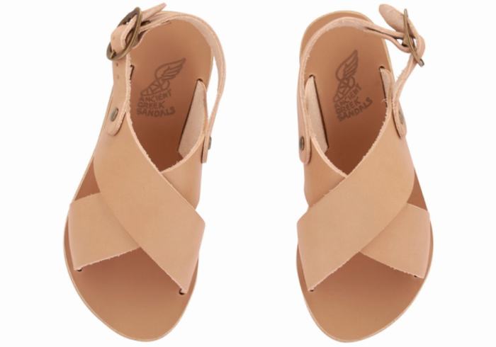 Ancient Greek Sandals Little Maria Soft Kids' Casual Sandals Beige | GZT4059ZV