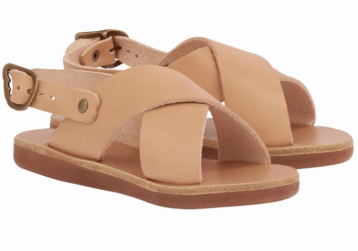 Ancient Greek Sandals Little Maria Soft Kids' Casual Sandals Beige | GZT4059ZV