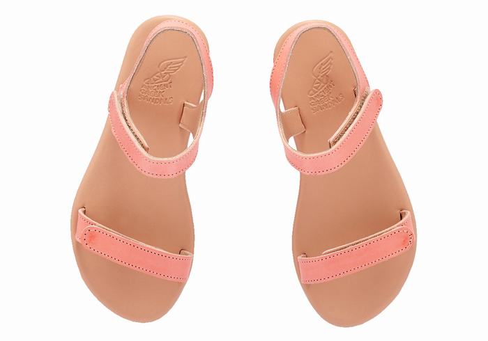 Ancient Greek Sandals Little Poros Soft Kids' Casual Sandals Pink | ATT6725YA