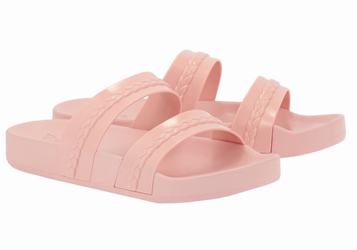 Ancient Greek Sandals Meli Women Slide Sandals Pink | AHM10071AP