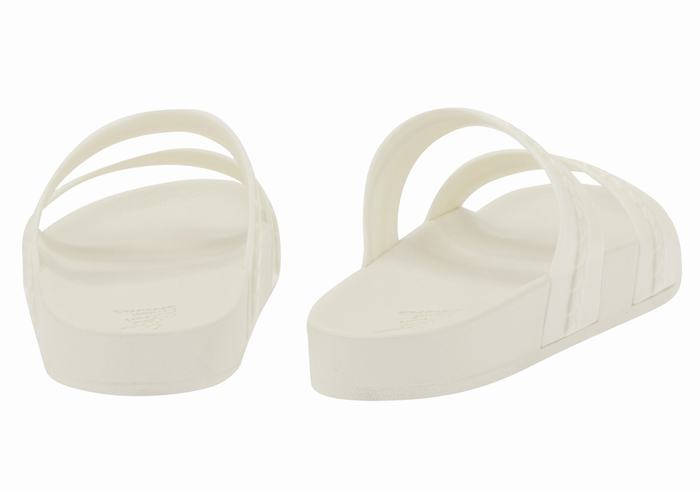 Ancient Greek Sandals Meli Women Slide Sandals White | YUU5892NW