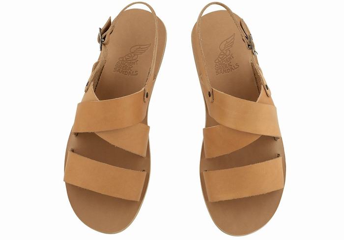 Ancient Greek Sandals Miltos Men Casual Sandals Beige | PIM4068GP