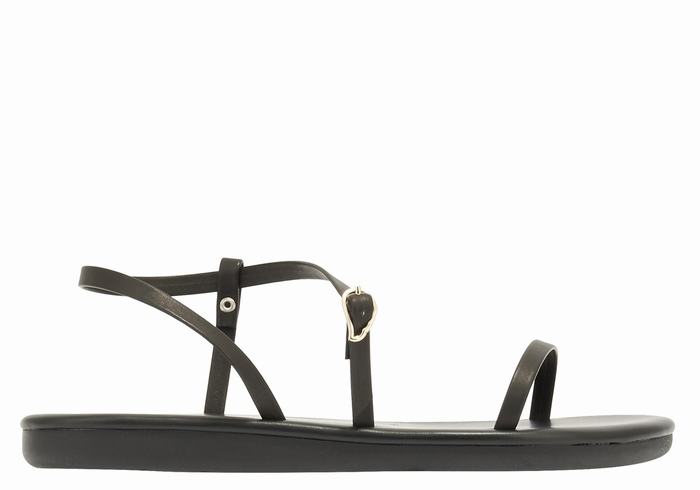 Ancient Greek Sandals Niove Women Back-Strap Sandals Black | ONZ543UC