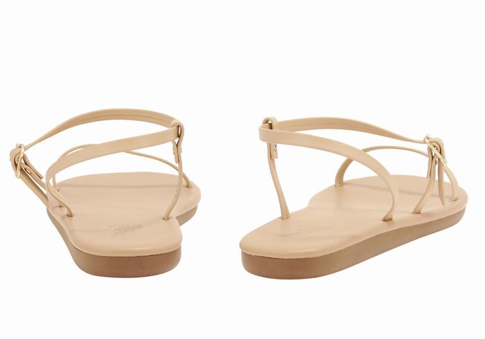 Ancient Greek Sandals Niove Women Back-Strap Sandals Beige | YCC4566GP