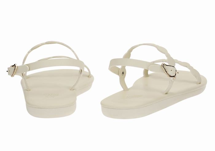 Ancient Greek Sandals Orion Women Back-Strap Sandals White | AVY4331UC