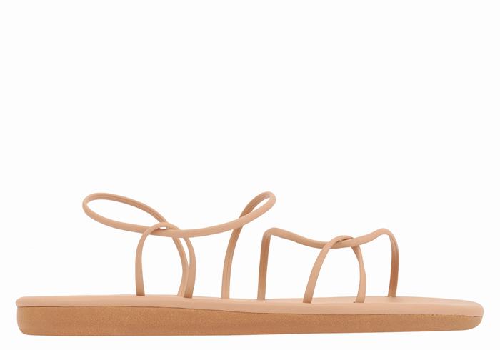 Ancient Greek Sandals Proorismos Women Back-Strap Sandals Beige | PXC9085JS