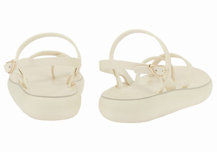 Ancient Greek Sandals Tereza Comfort Women Back-Strap Sandals White | BEZ999WO